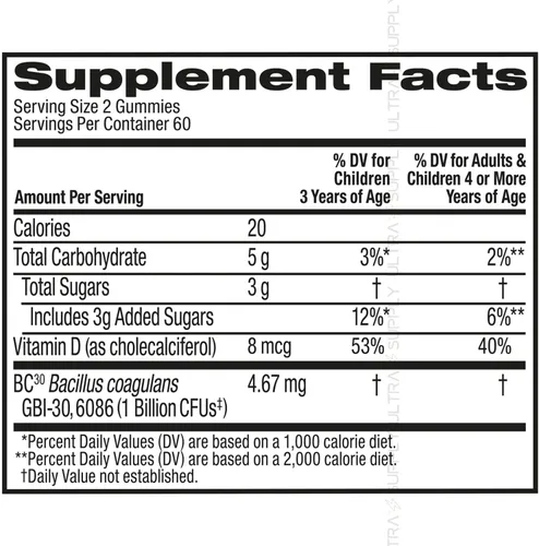 Vista 3 de Digest_Advantage - Gomitas probióticas (120 unidades, paquete económico), salud intestinal diaria y apoyo inmunológico con vitamina D, sin gluten