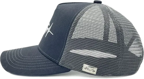 Vista 3 de NVJUI JUFOPL Gorra de camionero de kayak, gorra bordada ajustable para navegar, sombreros Snapback para hombres y mujeres, color negro, Negro