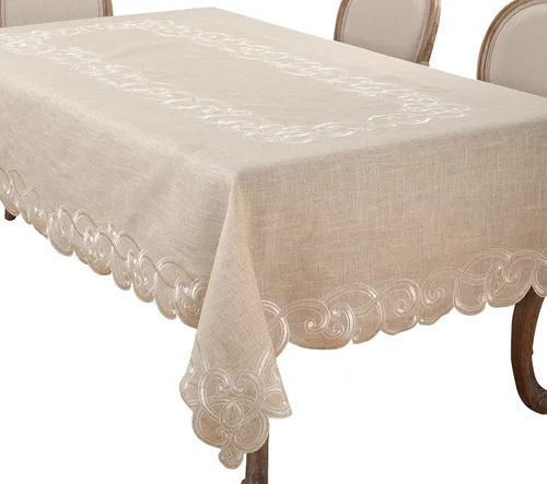 Vista 6 de SARO LIFESTYLE QX168 - Mantel individual de 4 piezas, 14 x 20 pulgadas, natural