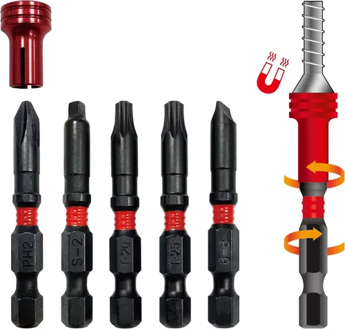 Vista 7 de BIG RED BHT-3ESE01R Torin - Juego de extractor de tornillos dañados, juego de extractor de tornillos despojado y extractor de pernos rotos, 3 piezas