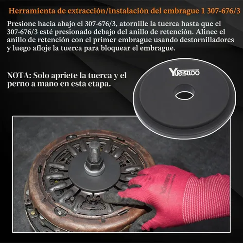 Vista 6 de DPS6 Juego de herramientas de reinicio de reinstalación de transmisión de doble embrague