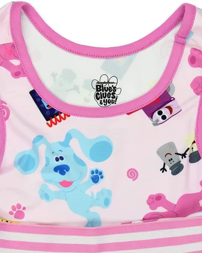 Vista 4 de Nickelodeon Blues Clues You - Vestido ultra suave para niñas pequeñas