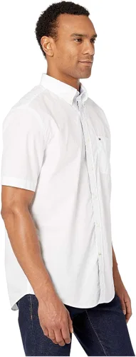 Vista 3 de Tommy Hilfiger Men's Short Sleeve Casual Button Down Shirt in Classic Fit