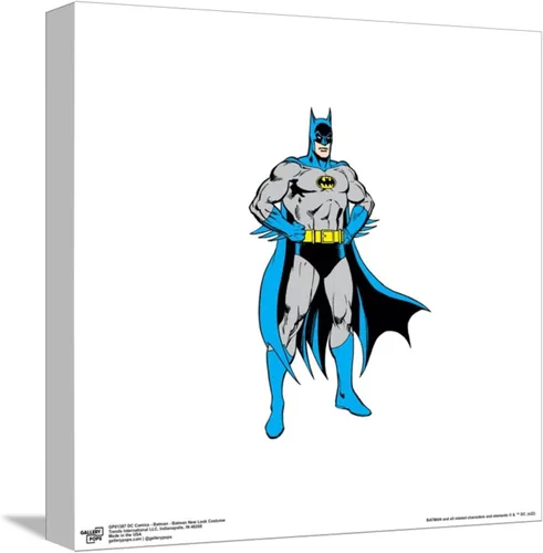 Vista 10 de Trends International Gallery Pops DC Comics Batman - Póster de pared de Batman New Look para pared, 12 x 12 pulgadas, versión enmarcada en blanco