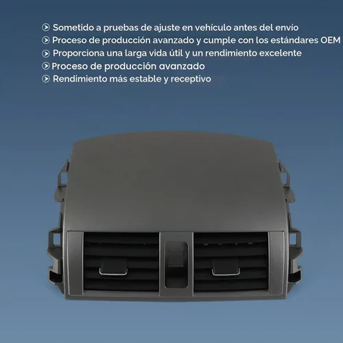 Vista 3 de DICMIC Panel de ventilación de salida de aire acondicionado para tablero central compatible con Toyota Corolla 2008-2013 Reemplazo # 55663-02060