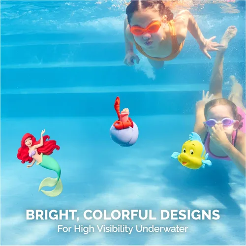 Vista 4 de SwimWays Disney - Juguete de piscina de personajes de buceo The Little