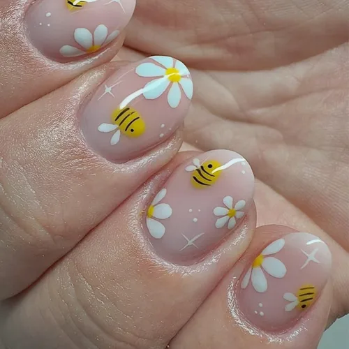 Vista 32 de Uñas postizas a presión de almendra marrón, medianas con diseños de leopardo y purpurina, uñas postizas en forma de almendra otoñal, uñas acrílicas