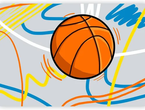 Vista 11 de artgeist Wall Mural Basketball 79x55 in - Non-Woven Wallpaper Fleece Wall Decor Photo Print Picture Image Design Home Mural Hall Sport i-A-10010-a-a