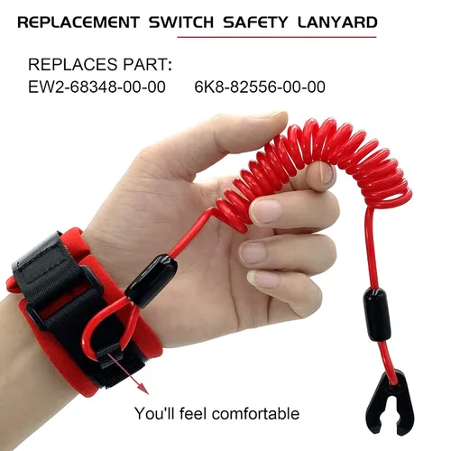 Vista 2 de Interruptor de parada de emergencia para motor de barco de repuesto para Yamaha Jet Ski WaveRunner WaveVenture WaveRaider WaveJammer WaveBlaster