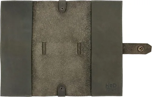 Vista 2 de Hide & Drink, Riveted Notebook Cover for Moleskine (5 x 8.25 in.) Notebook NOT Included (Dark Jade)
