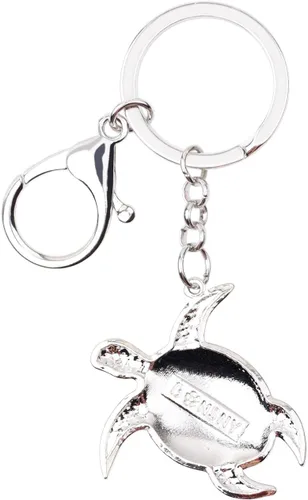 Vista 4 de Esmalte Metal Tortuga Llaveros Para Mujeres Niñas Regalos Coche Bolso Tortuga Colgante Charms