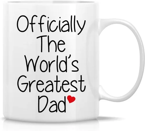 Vista 10 de Retreez - Taza divertida con texto en inglés "No. 1 Dad", 325 ml, tazas de cerámica, mensajes divertidos, sarcásticos, motivacionales, regalos