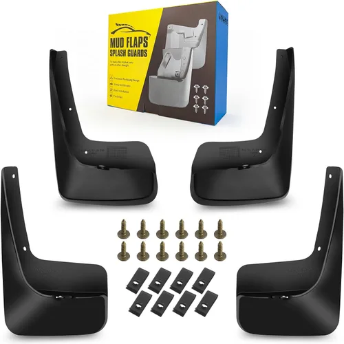 Vista 45 de Aleta de lodo Compatible con 2009-2010 Do-dge Ram 1500/2500/3500, 11-18 Ram 1500/2500/3500, Compatible con ruedas traseras simples, No es compatible