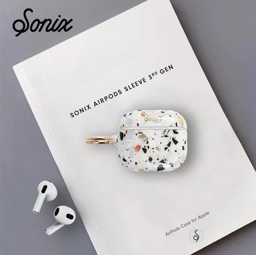 Vista 5 de Sonix Fundas protectoras duras para Apple AirPods (3ª generación) Estampado Terazzo Confeti