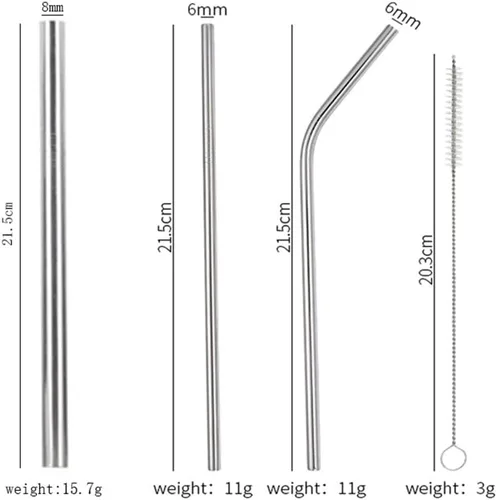Vista 3 de Hoshen Cuchillo de acero inoxidable, tenedor, cuchara, palillos, vajilla de paja, juego de ocho piezas de vajilla occidental, cuchillo y tenedor