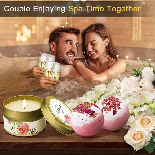 Vista 5 de Yorktend Regalo de boda y compromiso para parejas: día de San Valentín, novia y novio, recién casados señor y señora, esenciales de luna de miel