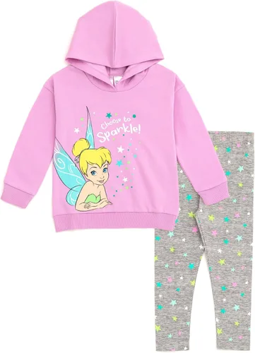 Vista 8 de Disney Princesa Mulan Rapunzel Jasmine Ariel Belle Cenicienta Tiana Tinker Sudadera con Capucha y Leggings para Niñas de Pequeñas a Grandes Princess