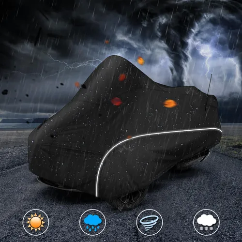 Vista 7 de Funda completa para Spyder F3 compatible con Can-Am Spyder F3T Tour y Limited 300D Oxford Protector de tela contra el polvo, la nieve, la lluvia
