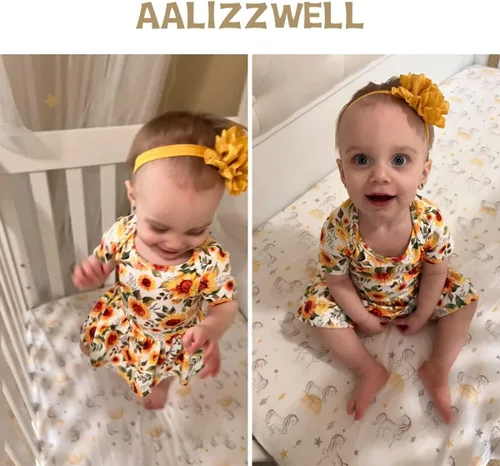 Vista 2 de Aalizzwell Vestido tipo body para bebé recién nacido