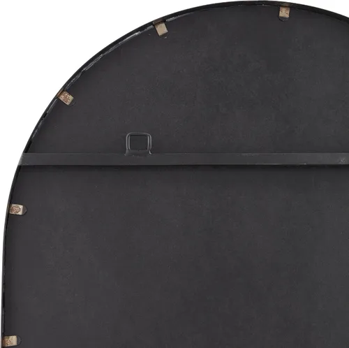 Vista 4 de Uttermost Rapido - Espejo de pared ovalado para tocador, moderno, marco de hierro negro mate, 24 pulgadas de ancho para baño, dormitorio, sala