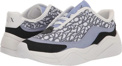 Vista 7 de AX ARMANI EXCHANGE Women's Cher Allover Logo Chunky Sneakers