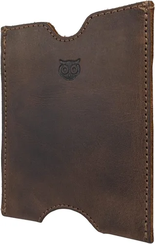 Vista 3 de Hide & Drink, Funda de bolsillo para pasaporte de viaje hecha a mano de cuero de grano completo, Bourbon Marrón, Classic