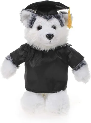 Vista 9 de Plushland Peluche de animal, juguetes de 12 pulgadas, regalo para el día de graduación, lo mejor para cualquier graduado de escuela, 12 pulgadas