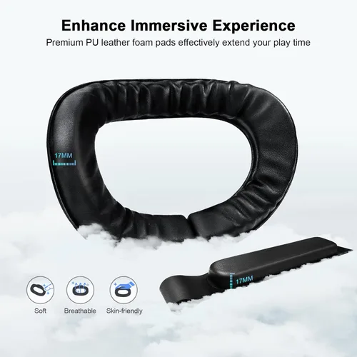 Vista 3 de AMVR Head Strap Compatible with MetaOculus Quest 3 Accessories, 0.45 LB Comfort Elite Strap Replacement Reduces Facial Stress, Adjustable Halo Strap