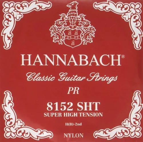 Vista 24 de Hannabach Serie 815 - Cuerda de guitarra (tensión baja) plateada especial, única E1 para guitarra clásica (652511)