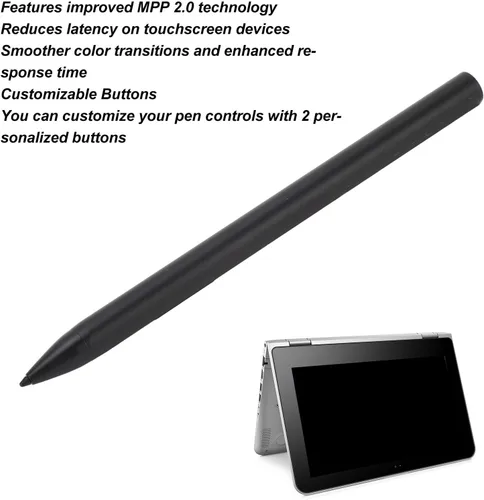 Vista 2 de HP Stylus Pen para Envy X360, HP Pen para portátil con pantalla táctil, sensibilidad a la presión de nivel 4096, HP recargable MPP 2.0, bolígrafo