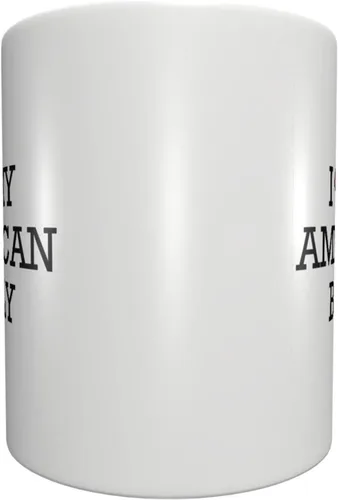 Vista 3 de Tazas de café con texto en inglés "I Love My American Bully", taza de café para regalo