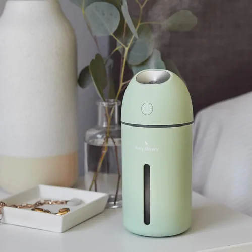 Vista 3 de Hey Dewy Wireless, Rechargeable, Self-Care, Skin-Nourishing, Hydrating, Portable Cool Mist Humidifier (Sage)
