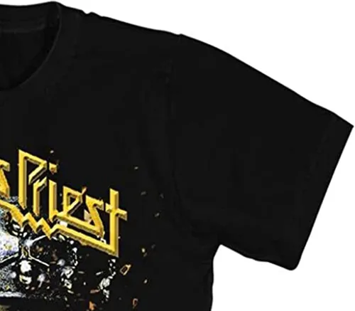 Vista 6 de Judas Priest - Camiseta clásica de rock para hombre
