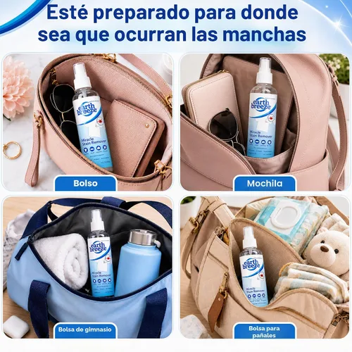 Vista 5 de Earth Breeze Miracle - Spray quitamanchas de 8 onzas líquidas.