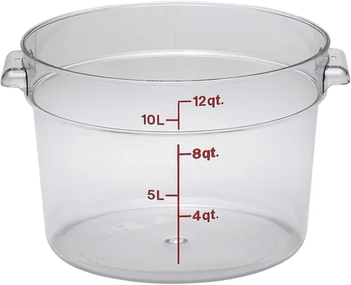 Vista 5 de Cambro Contenedor de almacenamiento de alimentos - Serie redonda - 4 QT (cuartos de galón) - Grado comercial para preparación de alimentos