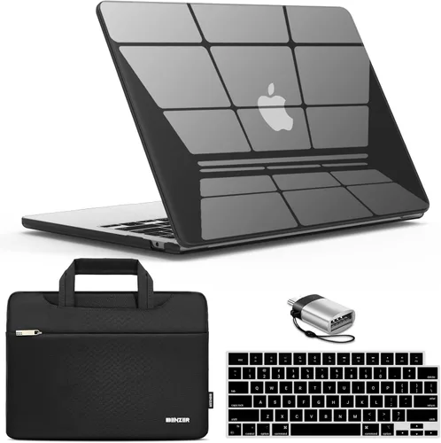 Vista 12 de IBENZER Compatible con MacBook Air de 13 pulgadas 2026 2025 2024 2023 2022 M4 A3240 M3 A3113 M2 A2681, carcasa rígida, funda y cubierta de teclado