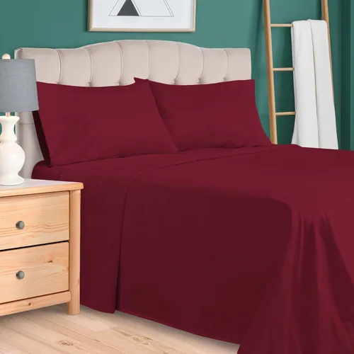 Vista 2 de Superior Juego de sábanas de algodón egipcio de 700 hilos, sábanas para dormitorio, artículos básicos modernos para el hogar, ropa de cama, 1 sábana