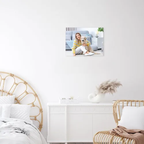 Vista 3 de Impresiones en lienzo personalizadas. Convierte las fotos en un impresionante arte de pared enmarcado, perfecto para decoración del hogar, regalos.