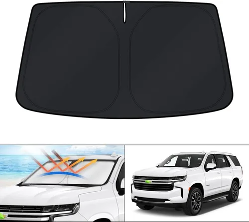 Vista 102 de KUST - Parasol plegable para parabrisas para BMW X1 E84, accesorios 2011 2012 2013 2014 2015, protector de visera de sol ajustable que bloquea