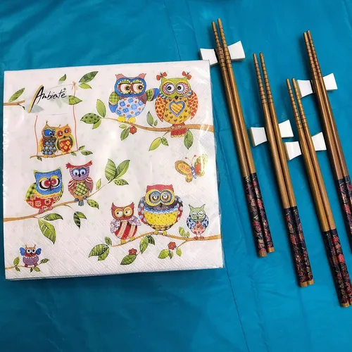Vista 7 de Servilletas de búho de 13 x 13 pulgadas para decoupage, servilletas de otoño, servilletas de papel de cóctel, servilletas de San Valentín