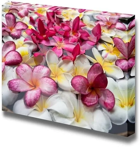Vista 44 de Lienzo impreso para pared, té de la tarde con cupcakes de rosas, 12 x 18 pulgadas