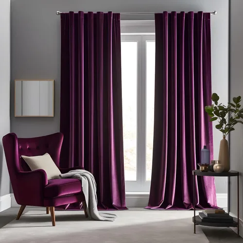 Vista 39 de Cortinas opacas de terciopelo negro para sala de estar, 52 pulgadas de ancho x 63 pulgadas de largo, cortinas opacas de lujo para dormitorio