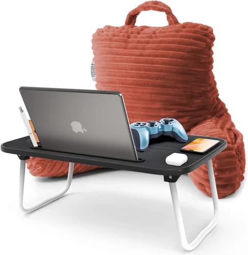 Vista 42 de Nestl Almohada de lectura para niños y adolescentes con espuma viscoelástica triturada, almohadas de respaldo de felpa de corte lujoso para leer
