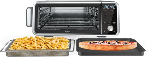 Vista 9 de Ninja SP201/FT205CO Digital Air Fry Pro Horno de encimera 8 en 1 con altura extendida, capacidad XL, cesta con apertura hacia arriba y hacia afuera