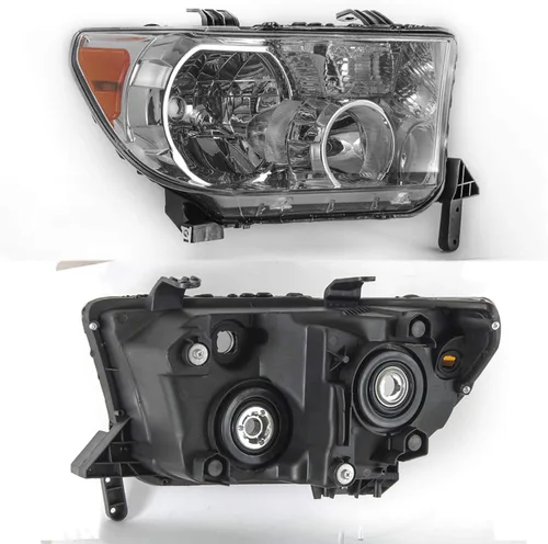 Vista 2 de AKKON - Compatible con Toyota Tundra 2007-2013 + 2008-2017 Sequoia. Juego de faros delanteros estilo OE