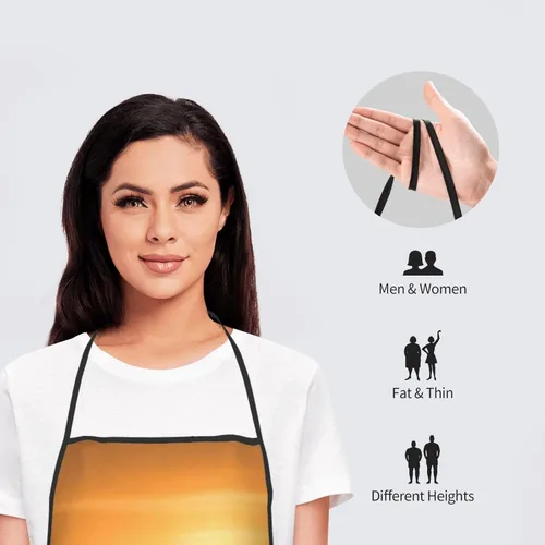 Vista 5 de Delantal de chef personalizado para hombres y mujeres, para cocinar, con nombre, logotipo, foto, regalos de cocina para familiares y amigos