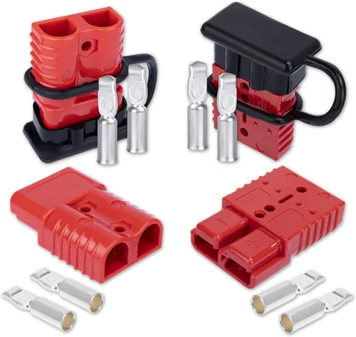 Vista 8 de BFXM Anderson - Conector de 2 piezas, baterías de 175 amperios y 12 V, kit de enchufe de conexión/desconexión rápida, conectores para cables de 1/0