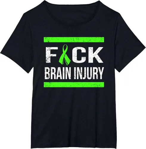 Vista 35 de Apoyo Daño cerebral Concienciación T Shirt, mujer L, Asphalt Negro