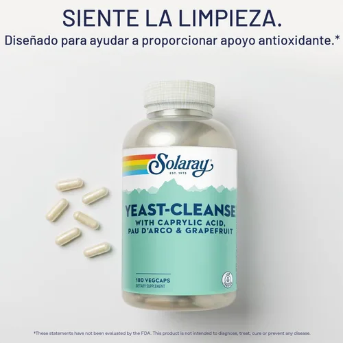 Vista 3 de Solaray Levadura-Cleanse- 180 Cápsulas Vegetarianas
