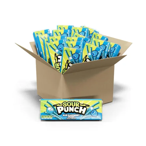 Vista 7 de Sour Punch Straws - Caramelos masticables con sabor a fresa, bandeja de 2 onzas (paquete de 24)